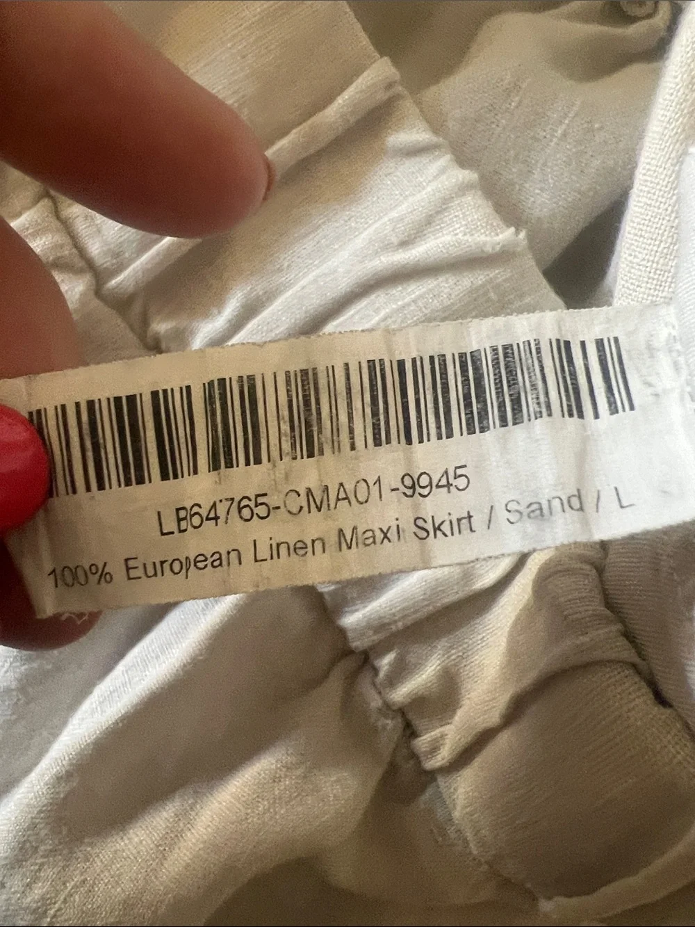 Sold sold sold Quince Sand European Linen Side Slit Maxi Skirt sand large
